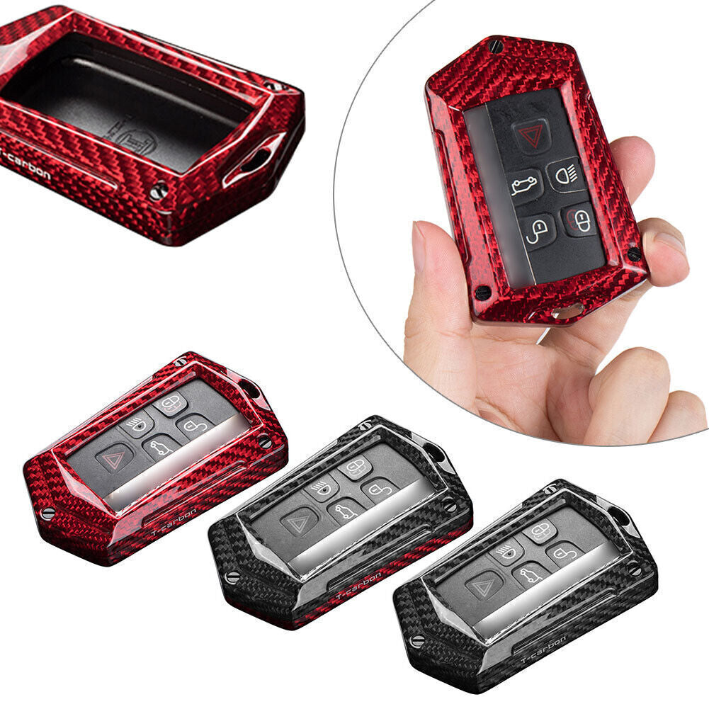 ya 5 8.7 Carbon Fiber Key Fob Case Cover Shell for Land Rover for Range for Rover XF for Jaguar XE