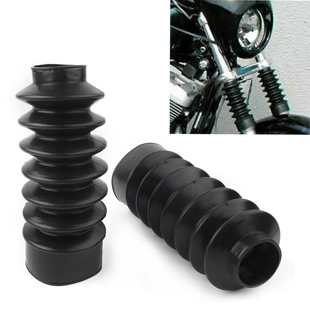 ya 4 6.17.2 39mm Rubber Short Boots Fork Cover Gaiters Gator Fit for Harley Sportster XL883 1200