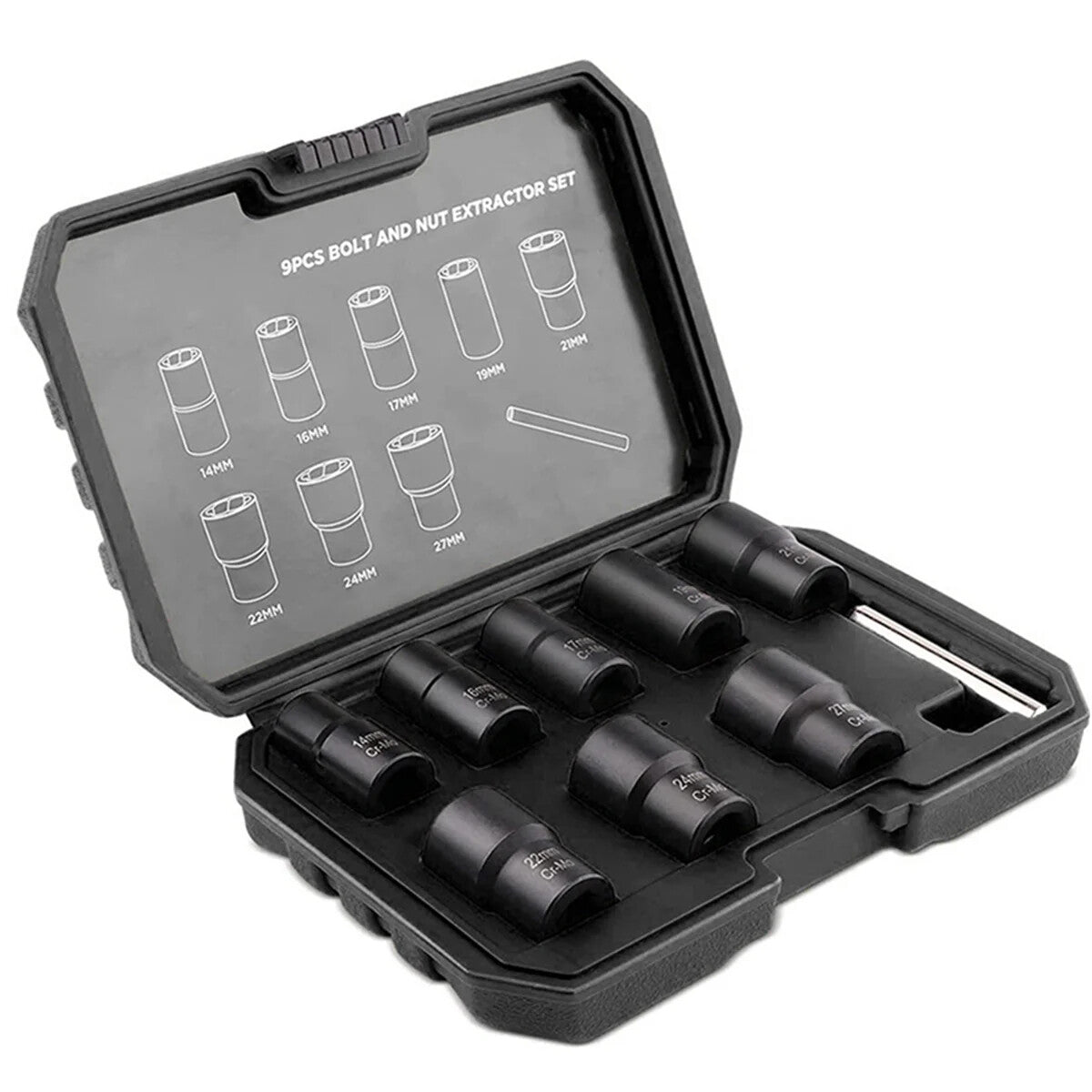 ya 25 9Pcs Nut Extractor Damaged Incomplete Screw Nut Extractor Broken Wire Extractor