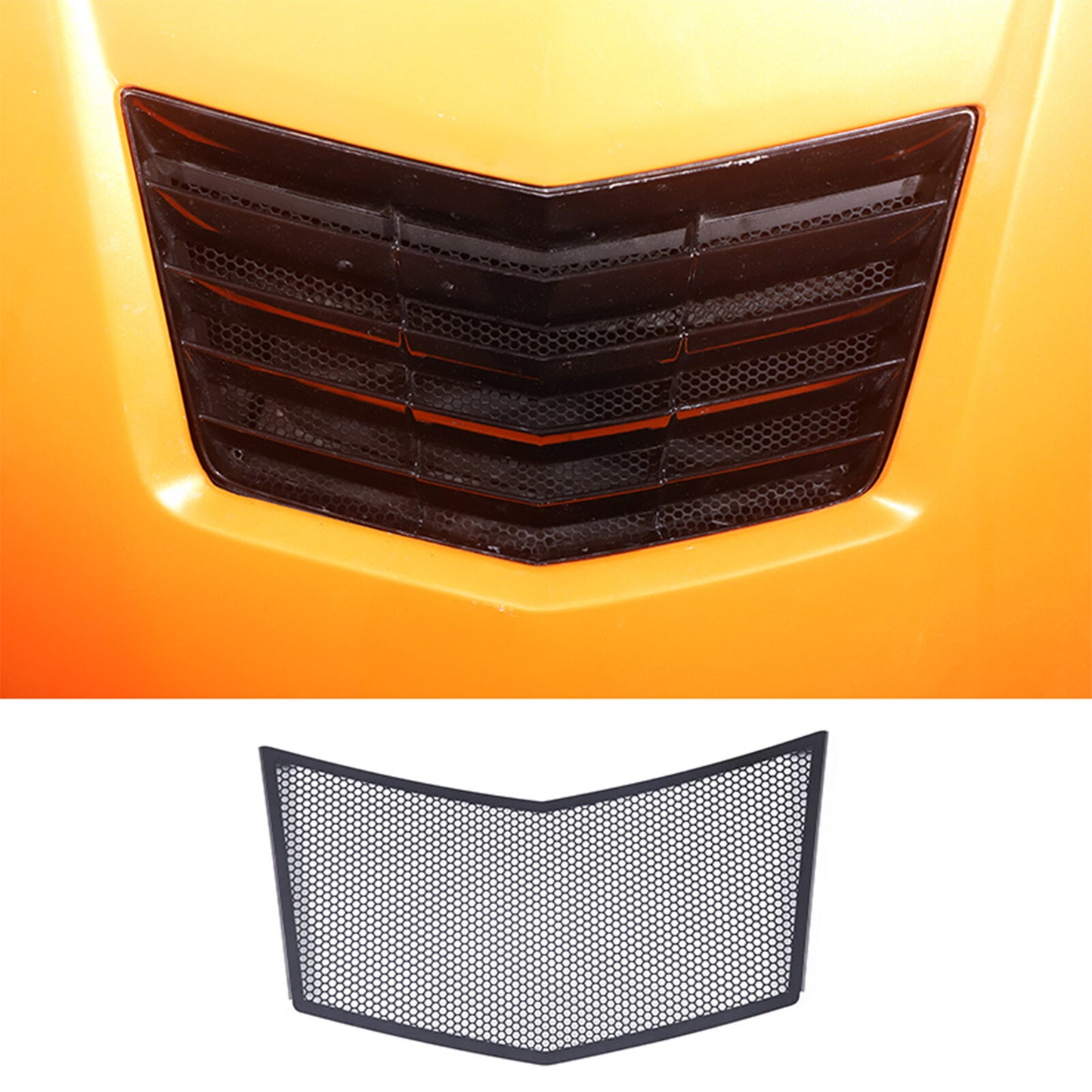 ya 1 6.30 Carbon Steel Bonnet Grille Anti-blocking Mesh for Corvette C7 2014-19