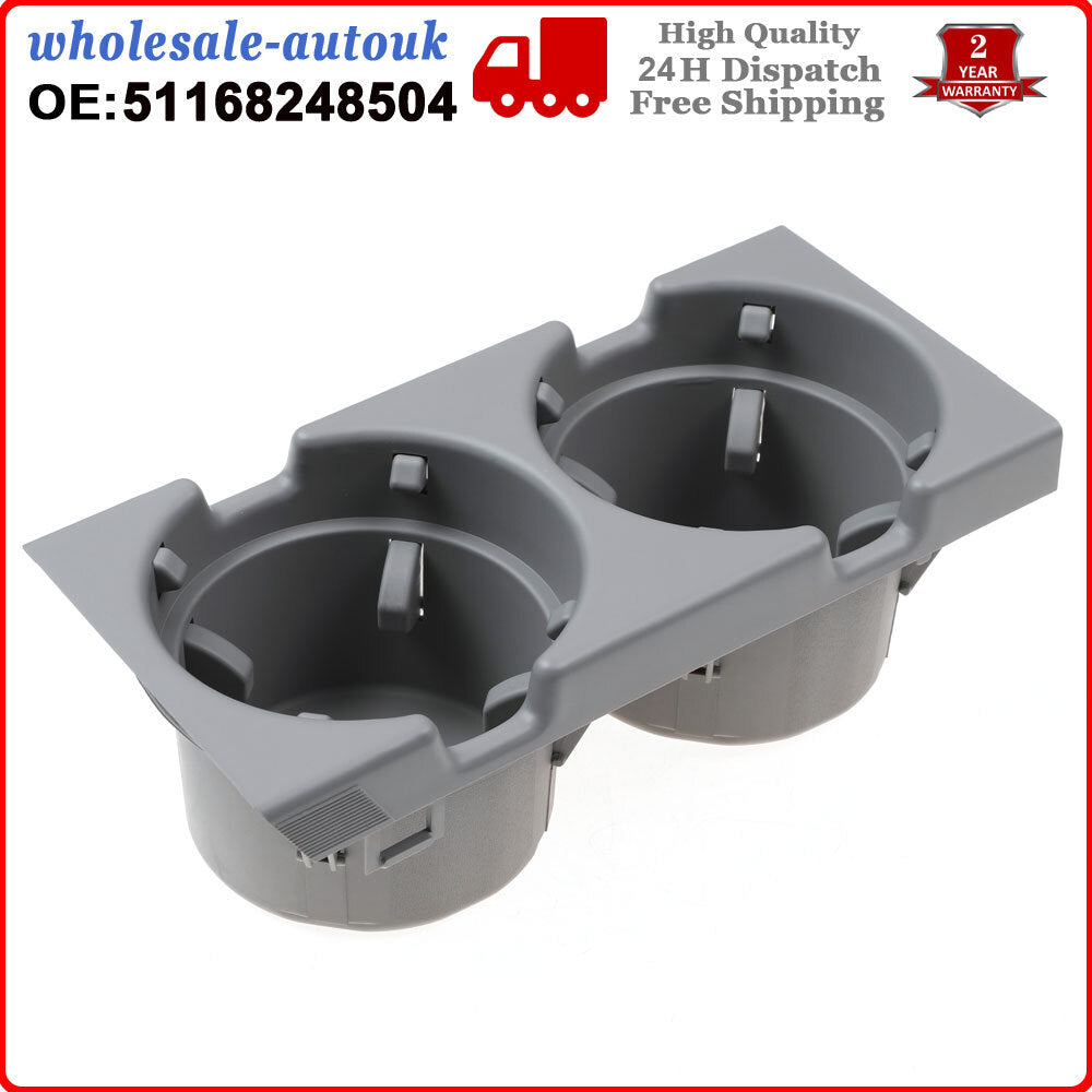 ya 4 6.21 Front Center Console Cup Drink Holder Grey for BMW E46 3 Series 318d 51168248504
