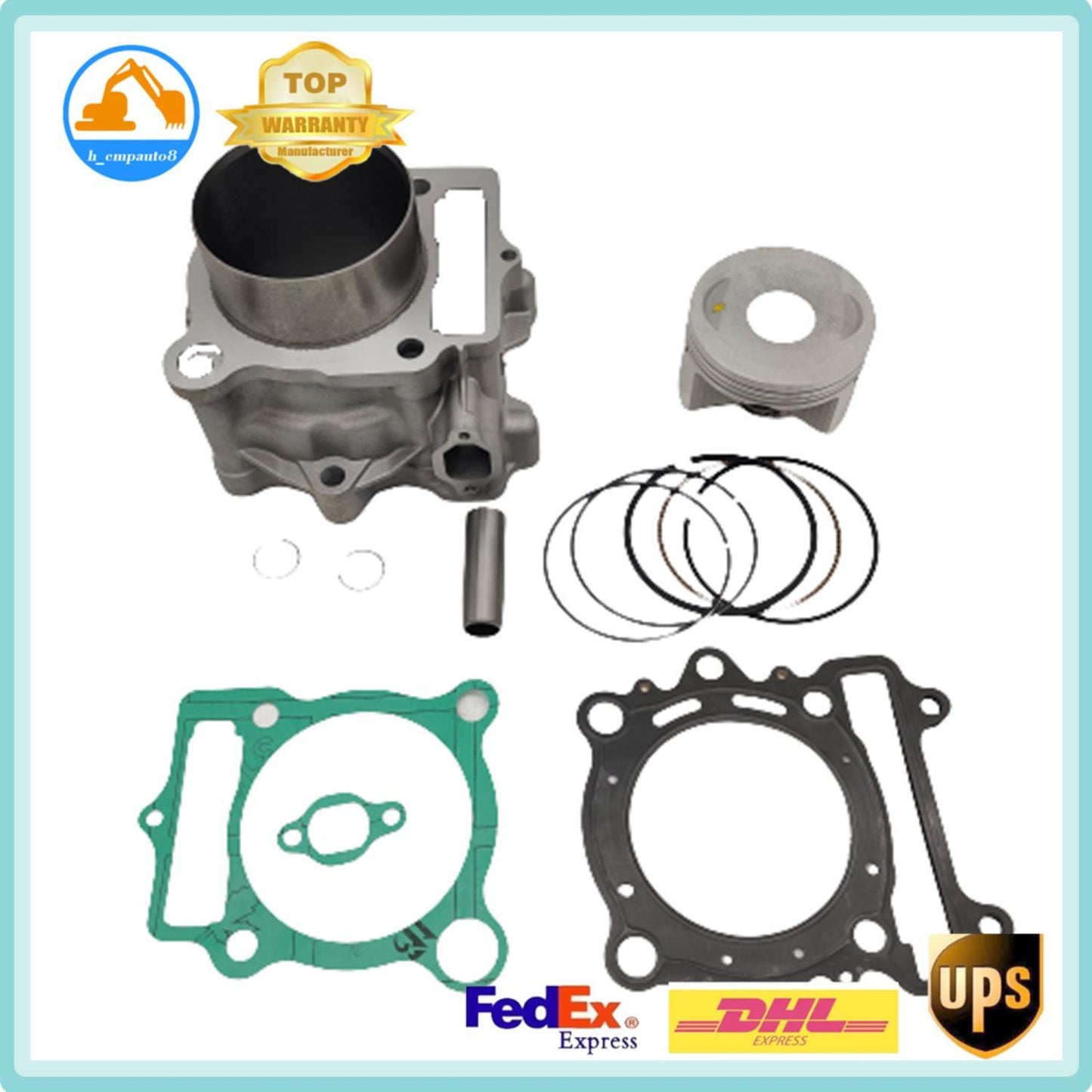 ya 27 7.2 13101-004-0000 Cylinder Piston Top End Kit For HiSUN 400 HS YS UTV ATV
