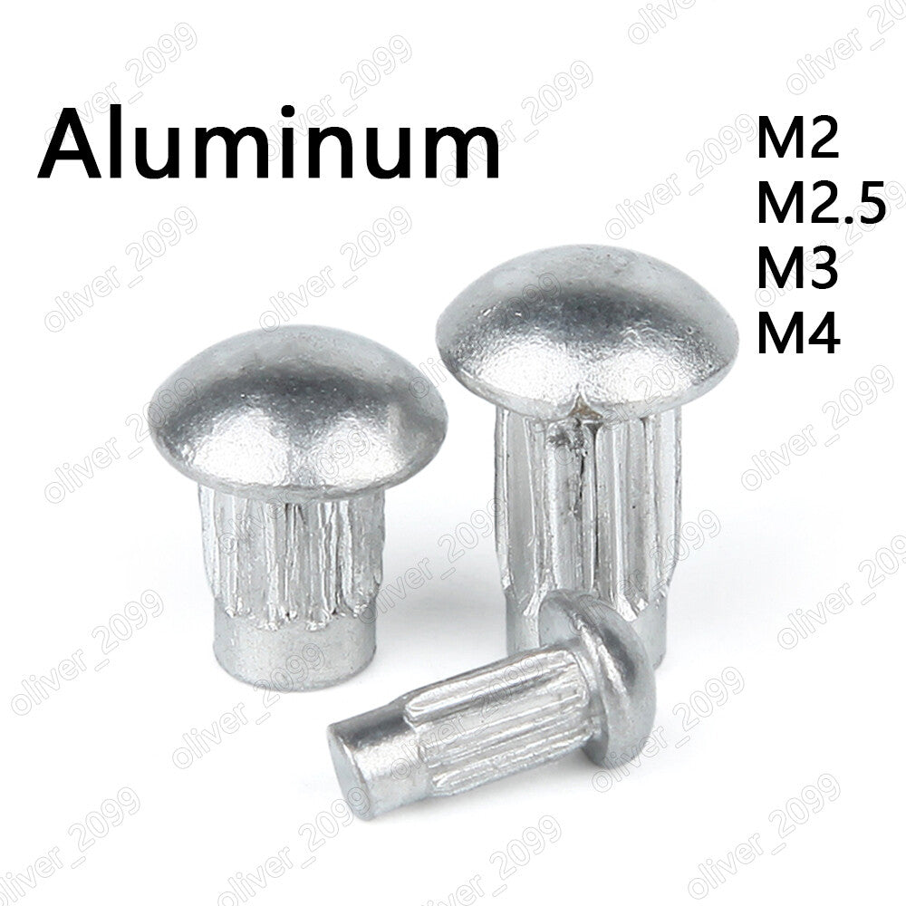 Aluminum Rivets For Name Plate Round Head Solid Rivets M2 M2.5 M3 M4