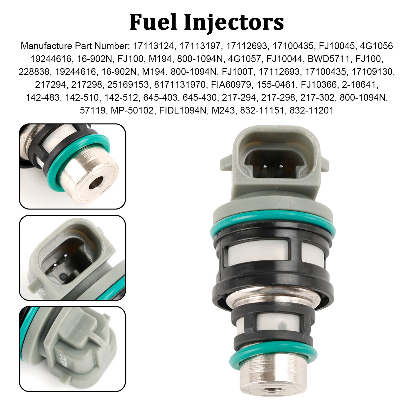 ya 1 8.5.4 1PCS Fuel Injectors 17113124 for Chevy for Buick for Pontiac 2.2L 17113197