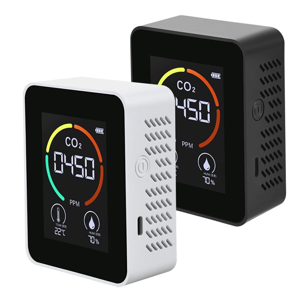 Household CO2 Detector C02 Temp Humidity Tester Backlight Air Quality Monitor