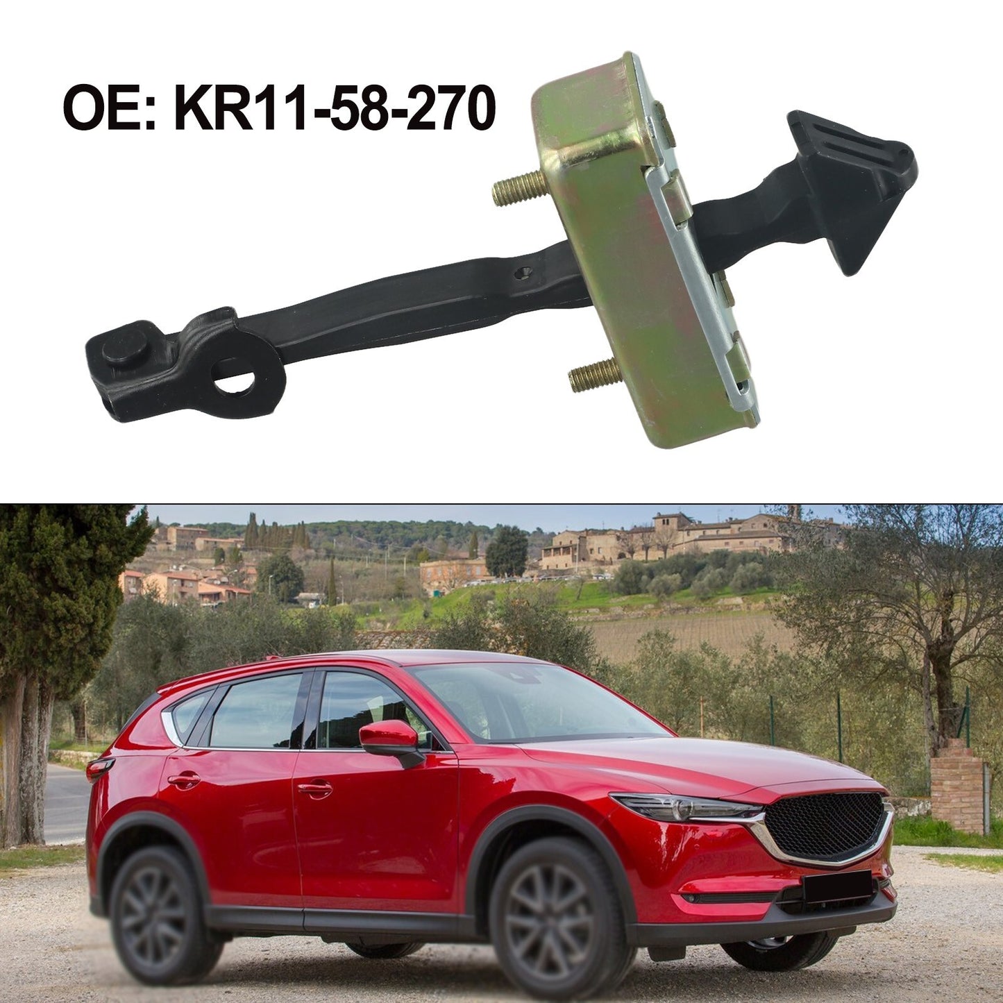 ya 7 6.10 Front Door Check Stop Hinge Strap for for Mazda for CX-5 2013-2015 KR11-58-270