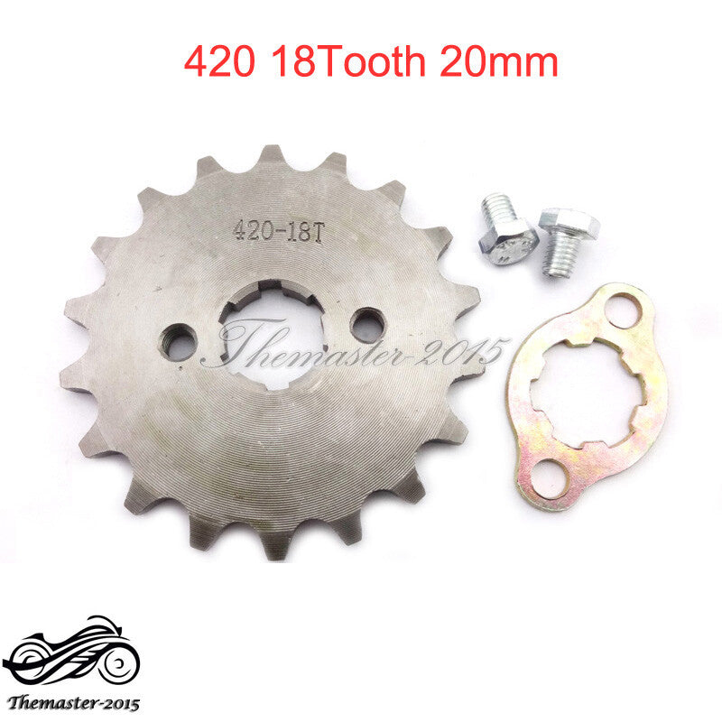ya 2 6.26.2 420 18Tooth 20mm Front Engine Sprocket For Pit Dirt Bike Stomp Thumpstar SSR SDG