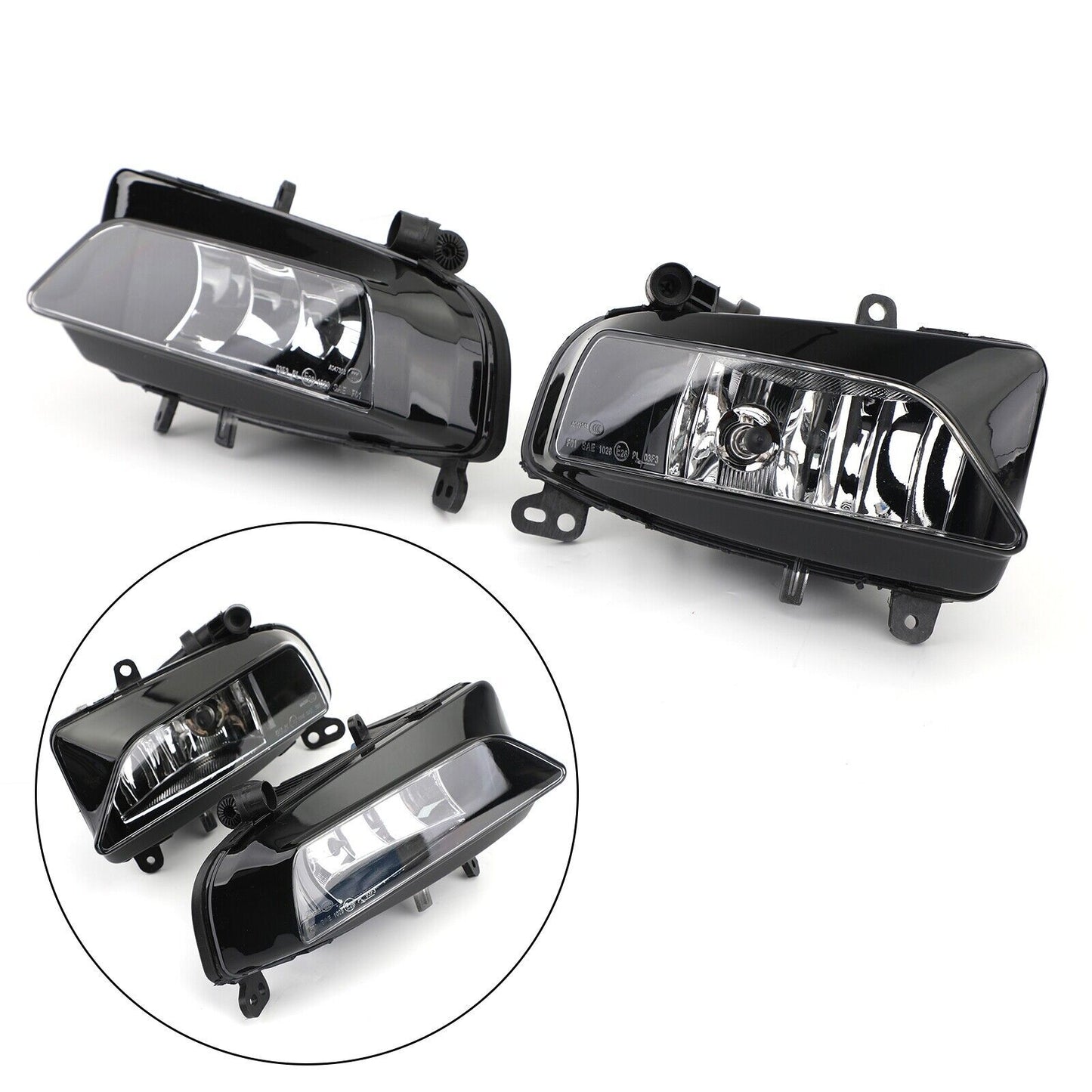 ya 1 8.5.2 Pair Front Light Halogen Fog Lamp Fit for AUDI S5 2013 2014 2015 16 A5-S Line