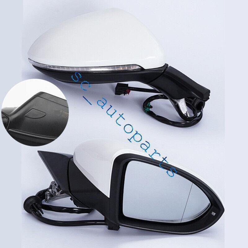 ya 1 8.5.1 Side Mirror 2015 - 2020 for VW for Golf 7 White Right Heated 6 Wire