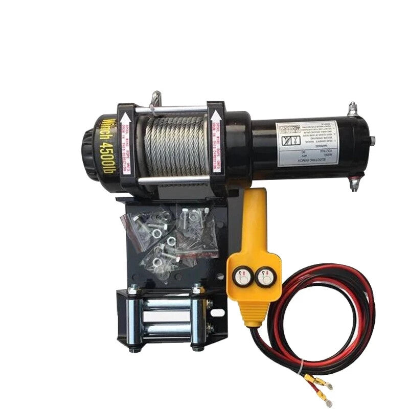 12V24V Electric Winch Vehicle Self-Help Off-Road Winch Buggy Car Crane Winch