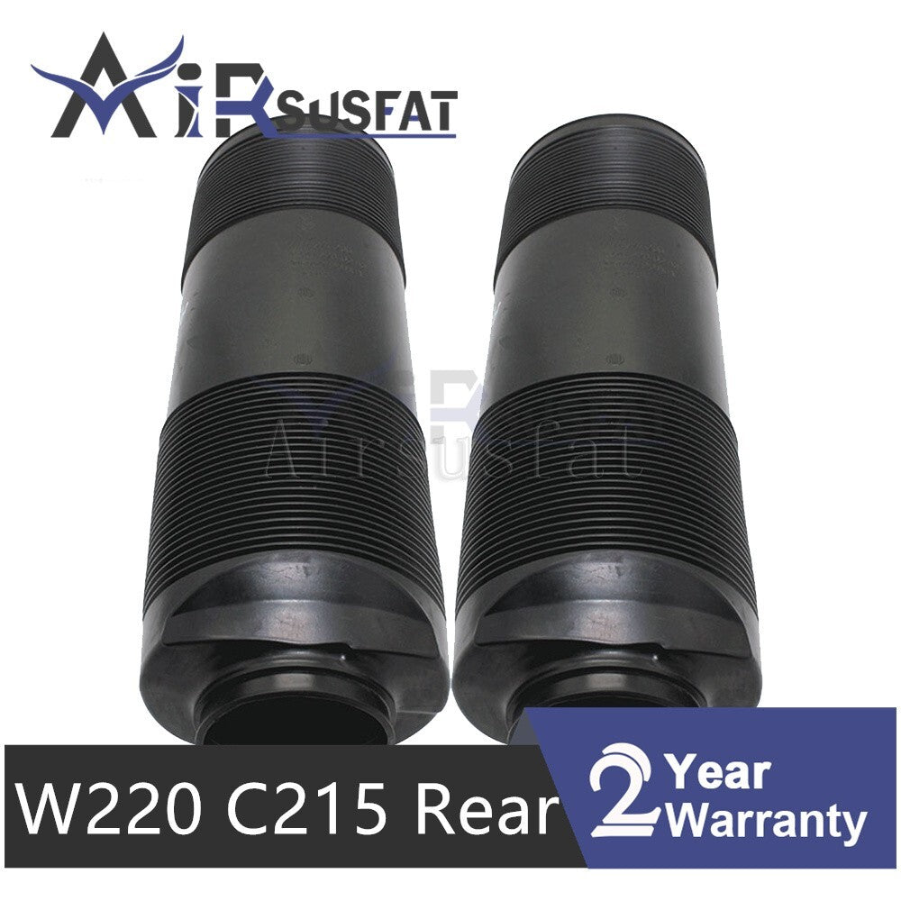 ya 1 8.5.3 Pair for Mercedes W220 C215 Rear Dust Cover ABC Hydraulic Shock Rubber Boot