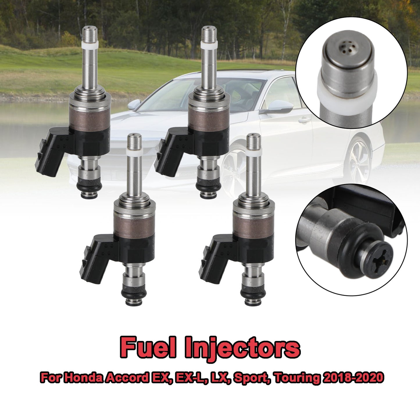 ya 1 8.5.2 4PCS Fuel Injectors 16010-5PA-305 for Honda Accord 2018-20 CR-V 2017-20 1.5L U1