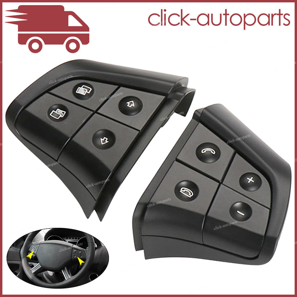 ya 13 2X Steering Wheel Control Switch 4 Button Black for Mercedes-Benz W164 W251 W245