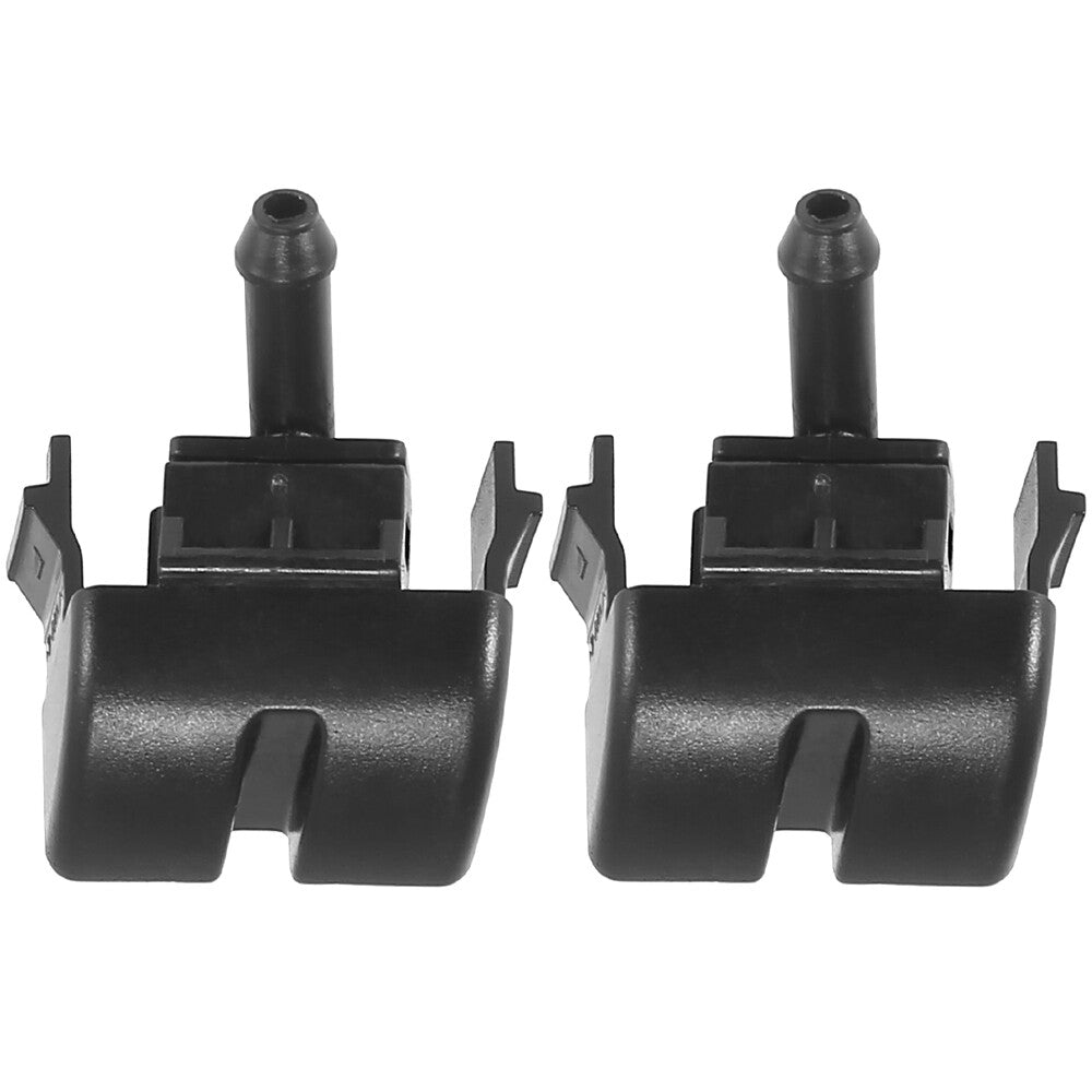 ya 13 Set of 2 For 3 Series E46 Front Windshield Washer Nozzles Spray Jet Black