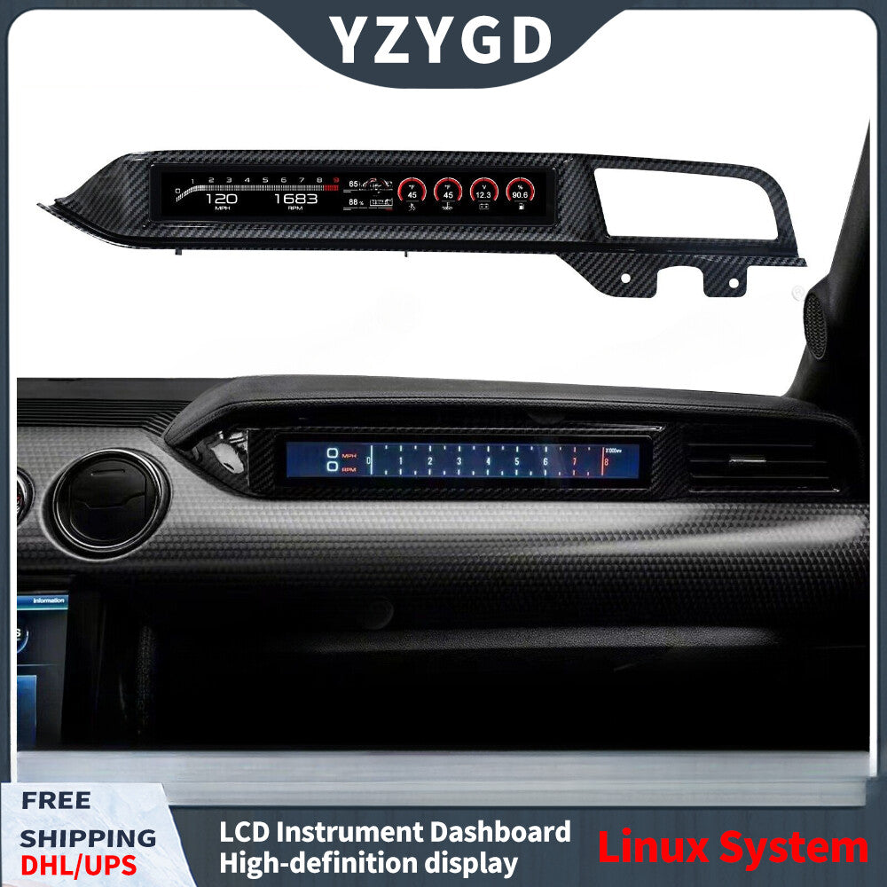 ya 2 6.29 for Co -pilot LCD Digital Cluster Speedometer Instrument for Ford for Mustang 2015-2023