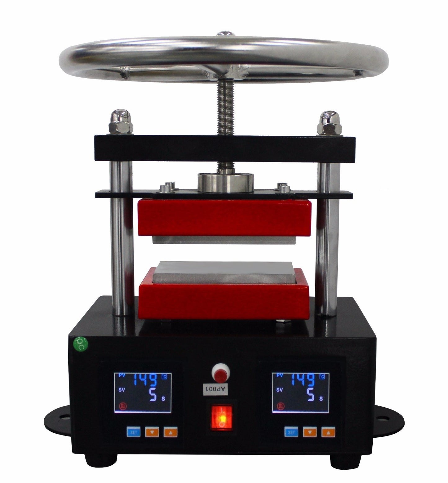 Professional Heat Press Hand Crank Duel Heated Plates 2.4 x 4.7