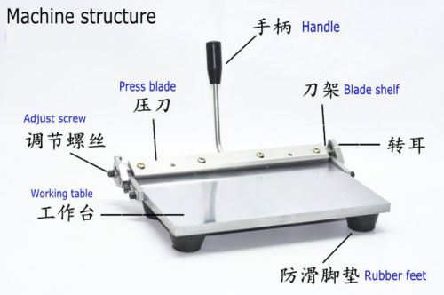 New Manual Leather Folding Machine For Leather, PU Sheet Leather Creasing 350mm