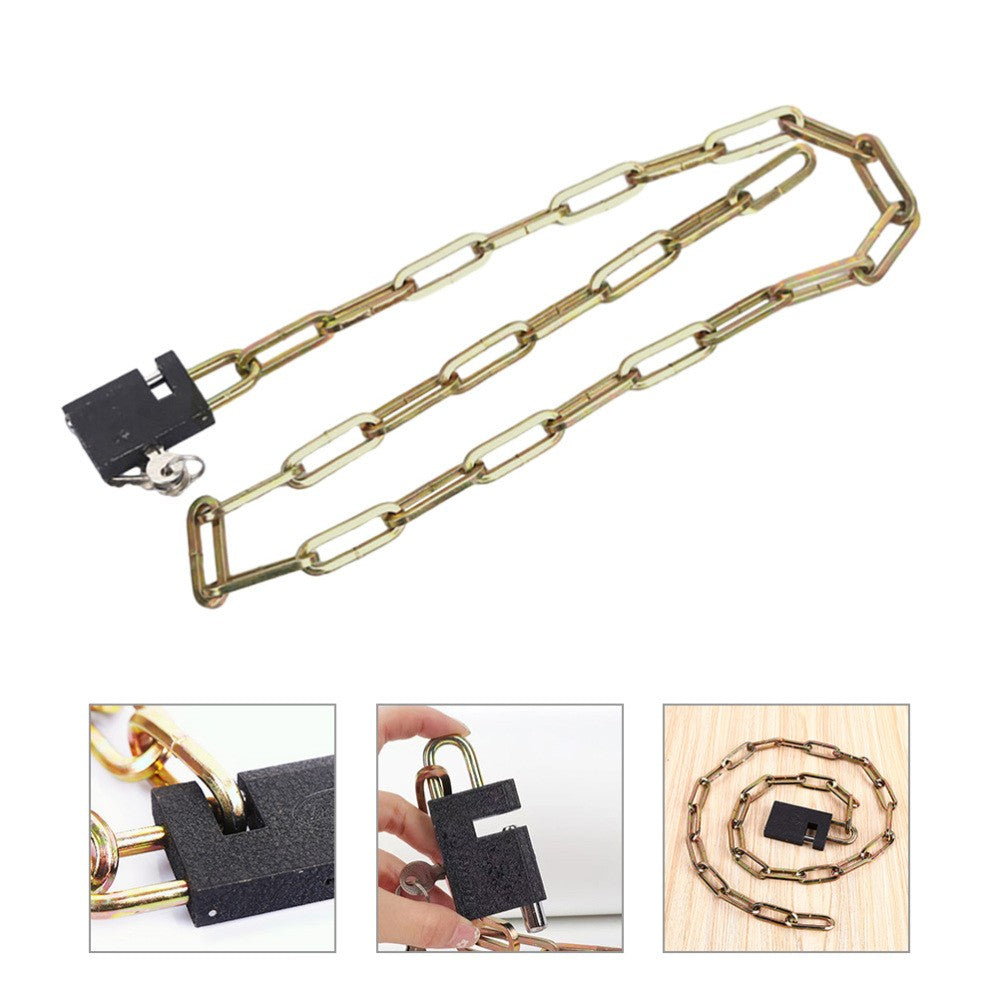 ya 3 6.23 Bicycle Lock Chain Locks Bike Heavy Duty Travel Security with Key