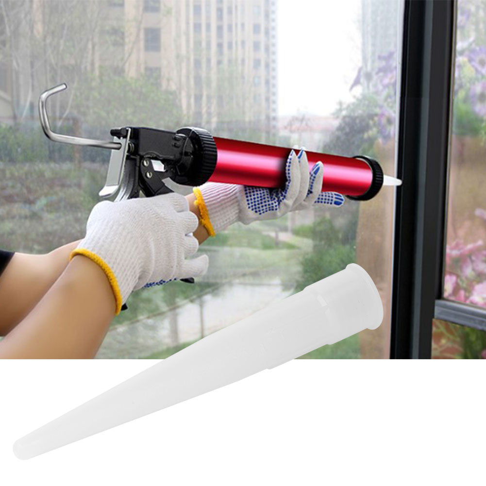 ya 14 30pcs Caulk Nozzles Plastic Glass Glue Nozzles Silicone Caulking Tips Tool