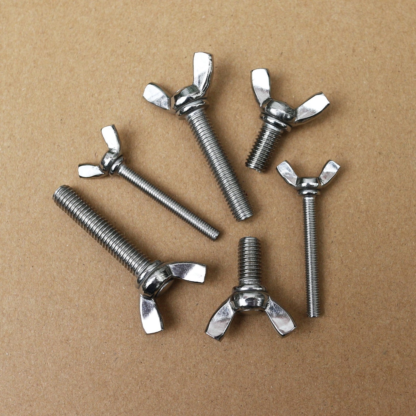 8# - 32 10# - 24 3/16 1/4 5/16 304 Stainless Steel Wing Thumb Screws Bolts