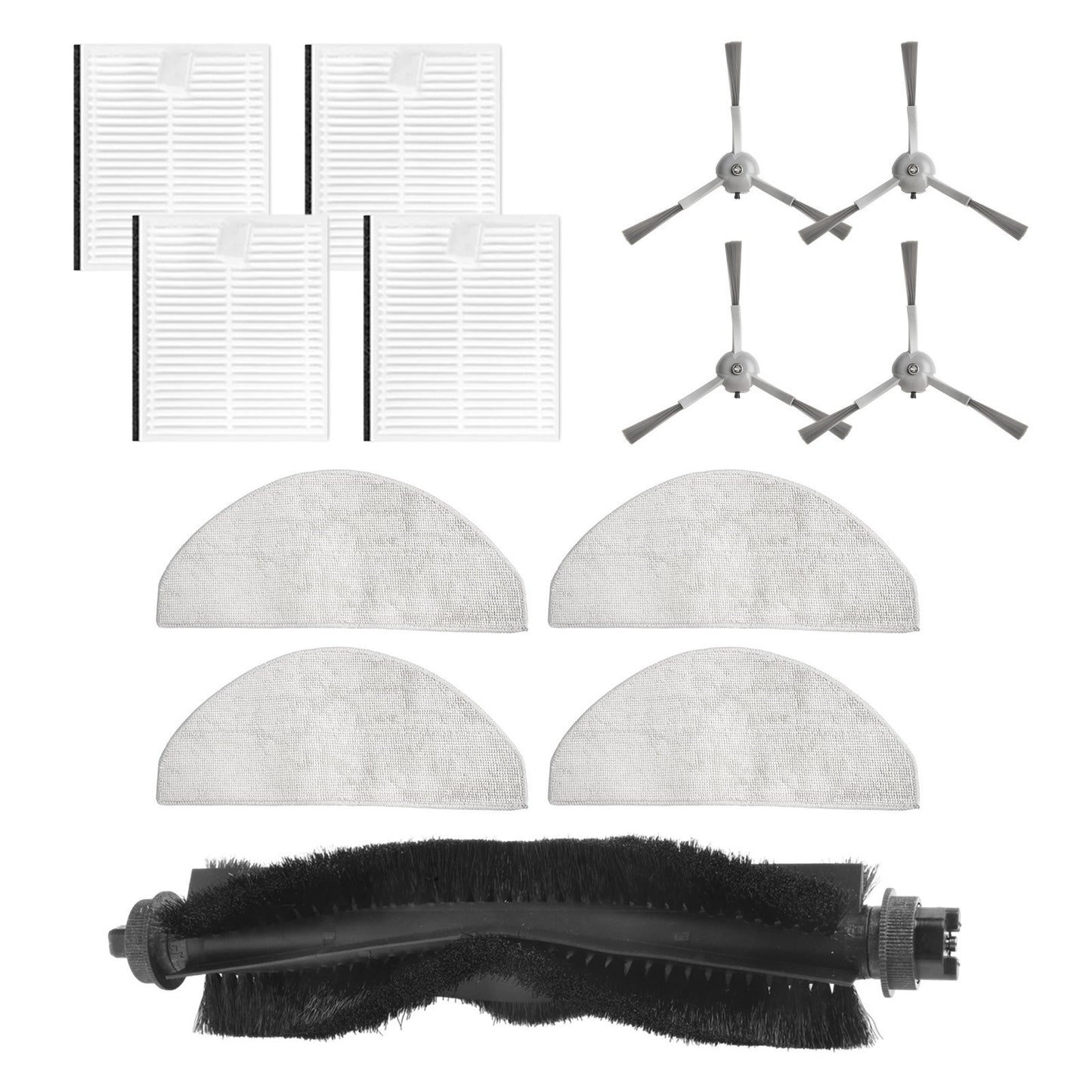 ya 25 Mop Cloths Filters Side Brushes Replacement for Hoover HG4 Vacuum Parts