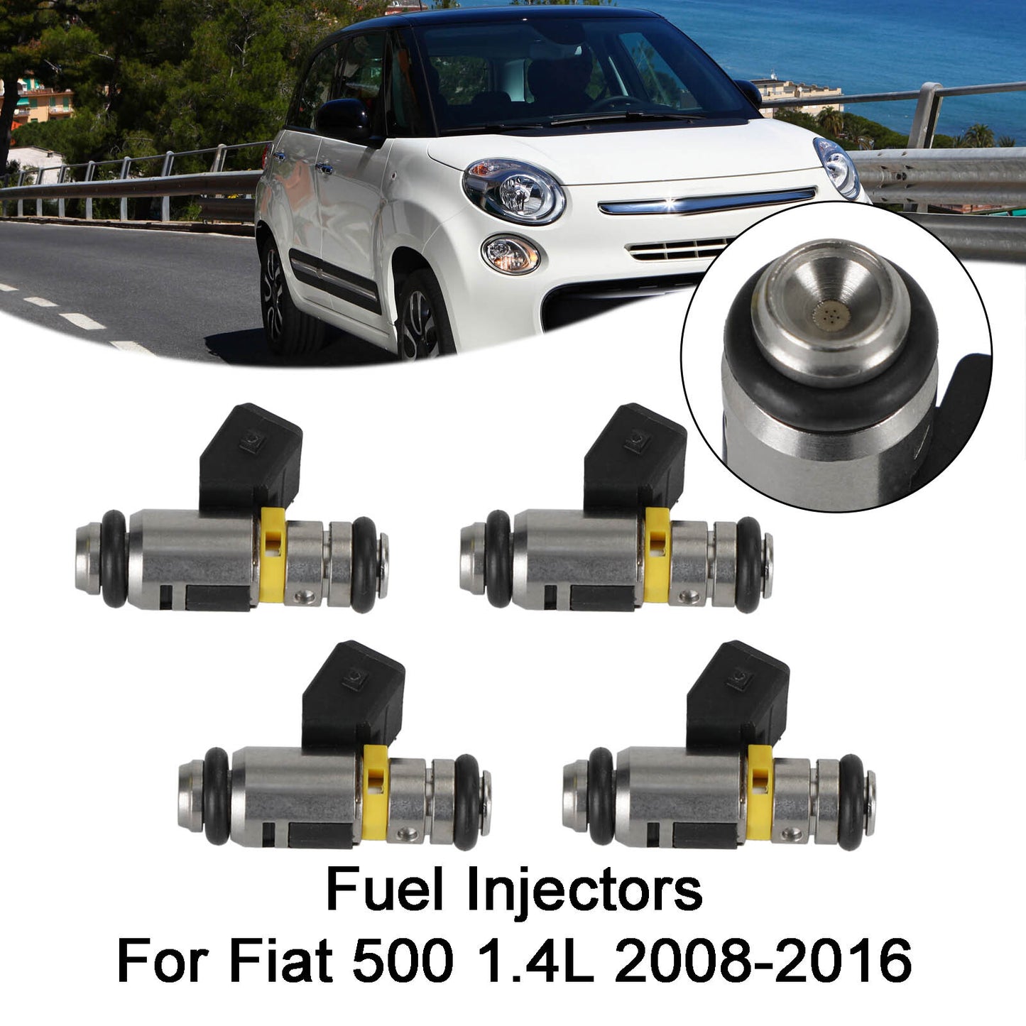 ya 1 8.5.4 4PCS Fuel Injectors IWP160 for Fiat Punto 500 Doblo Qubo for KA U1