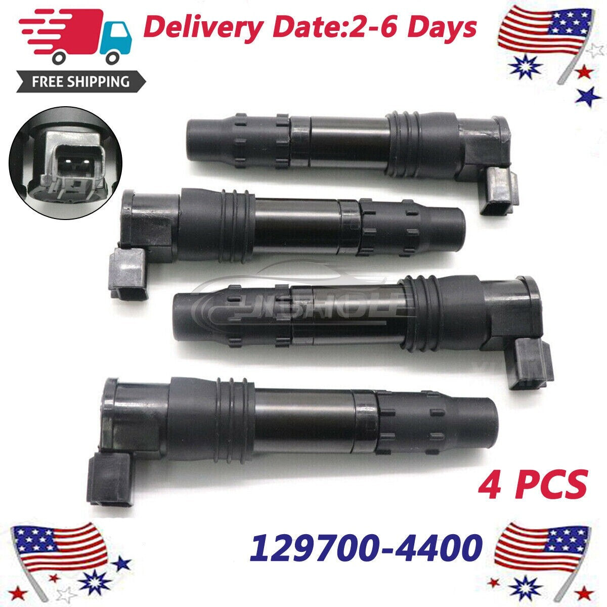 ya 4 6.22 £¨4£©129700-4400 New Ignition Coils Packs for Suzuki Hayabusa GSX1300R 99-09 11-12