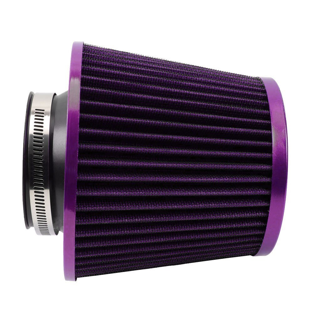 ya 12 5.22 Purple 3 76mm High Flow Inlet Cold Air Intake Cone Replacement Dry Air Filter