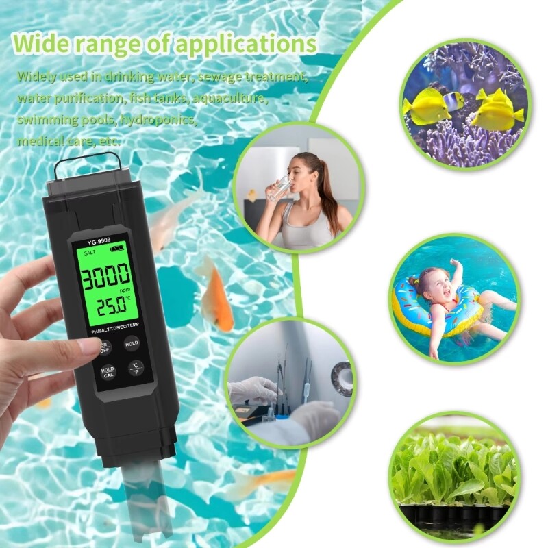 ya 26 Digital Meter Pen Type Meter Portable for Aquariums Pools Testing