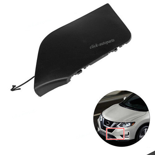ya 27 6.18 Front Bumper Tow Hook Towing Eye Cover Cap Fit for Nissan Rogue 2017-2020