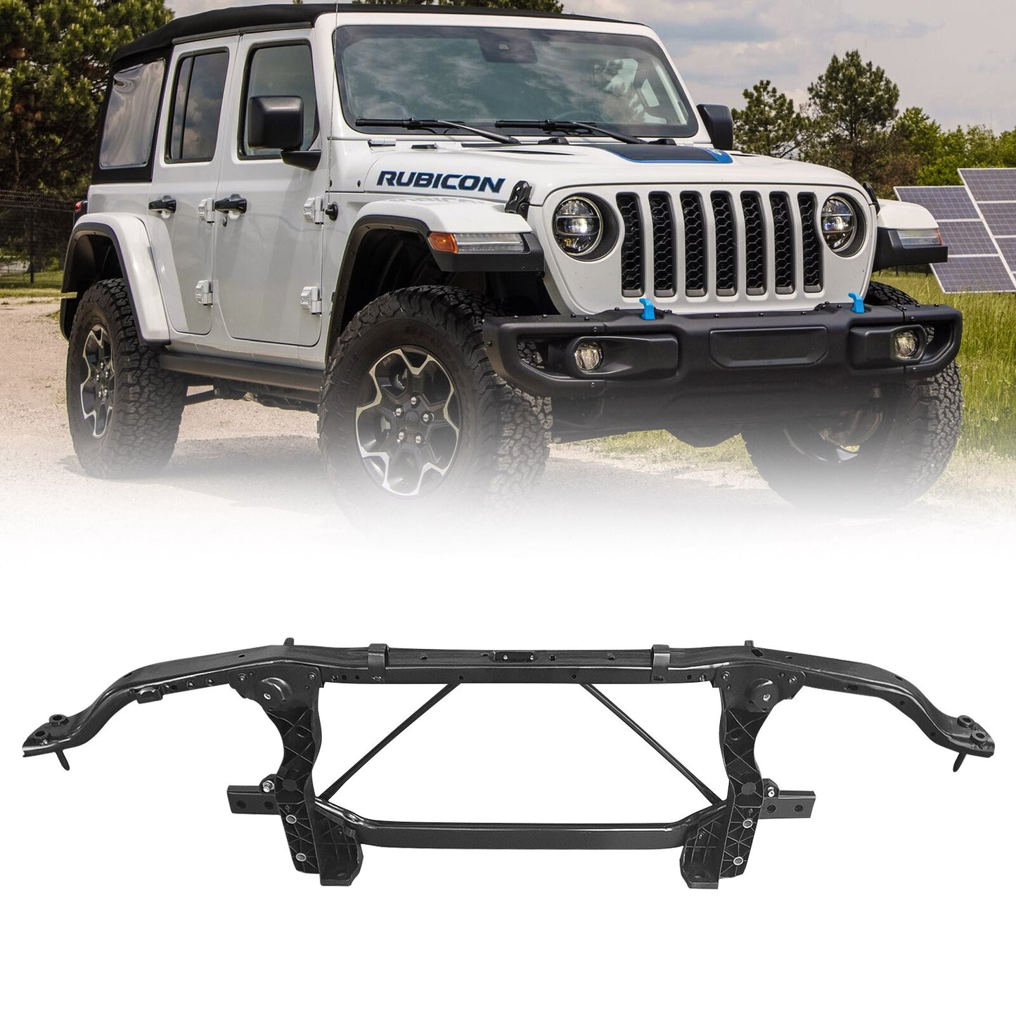 ya 27 7.20 for Jeep for Wrangler 2018-2023 Gladiator 20-23 Front Side Radiator Support Assembly