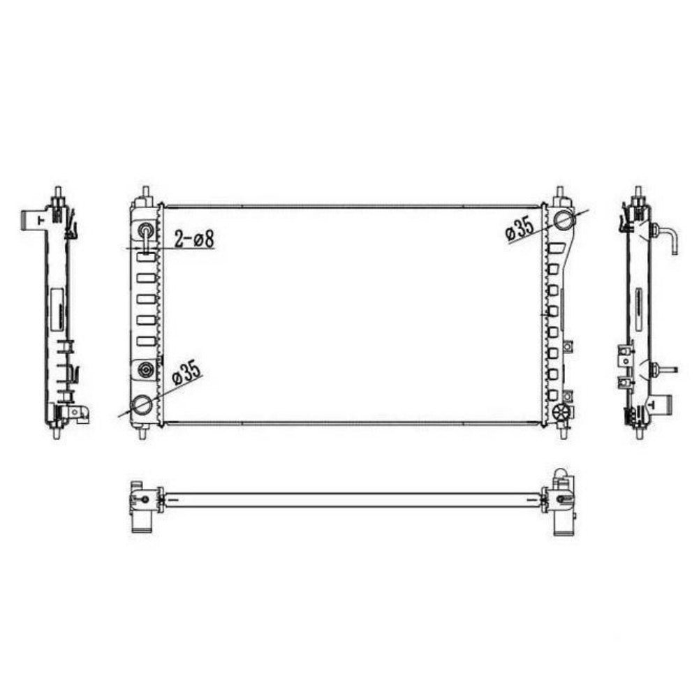 ya 27 7.20 Radiator Assembly for Nissan Altima 2.5L L4 2019-2021