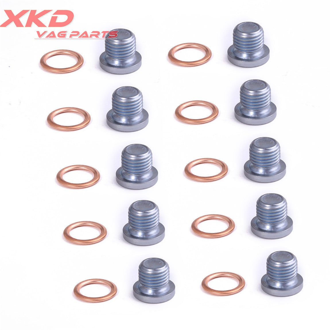 ya 12 5.21 10X Engine Oil Drain Plug & Gaskets for VW for JETTA for Golf CC for Tiguan for Audi Q3 N0138157