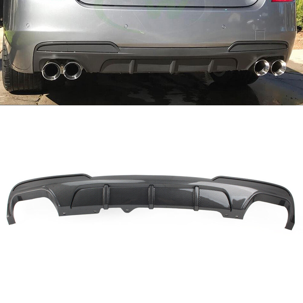 ya 4 6.17 Rear Bumper Diffuser s Lip for BMW 5 Series F10 M Sport 2011-16 12 Carbon