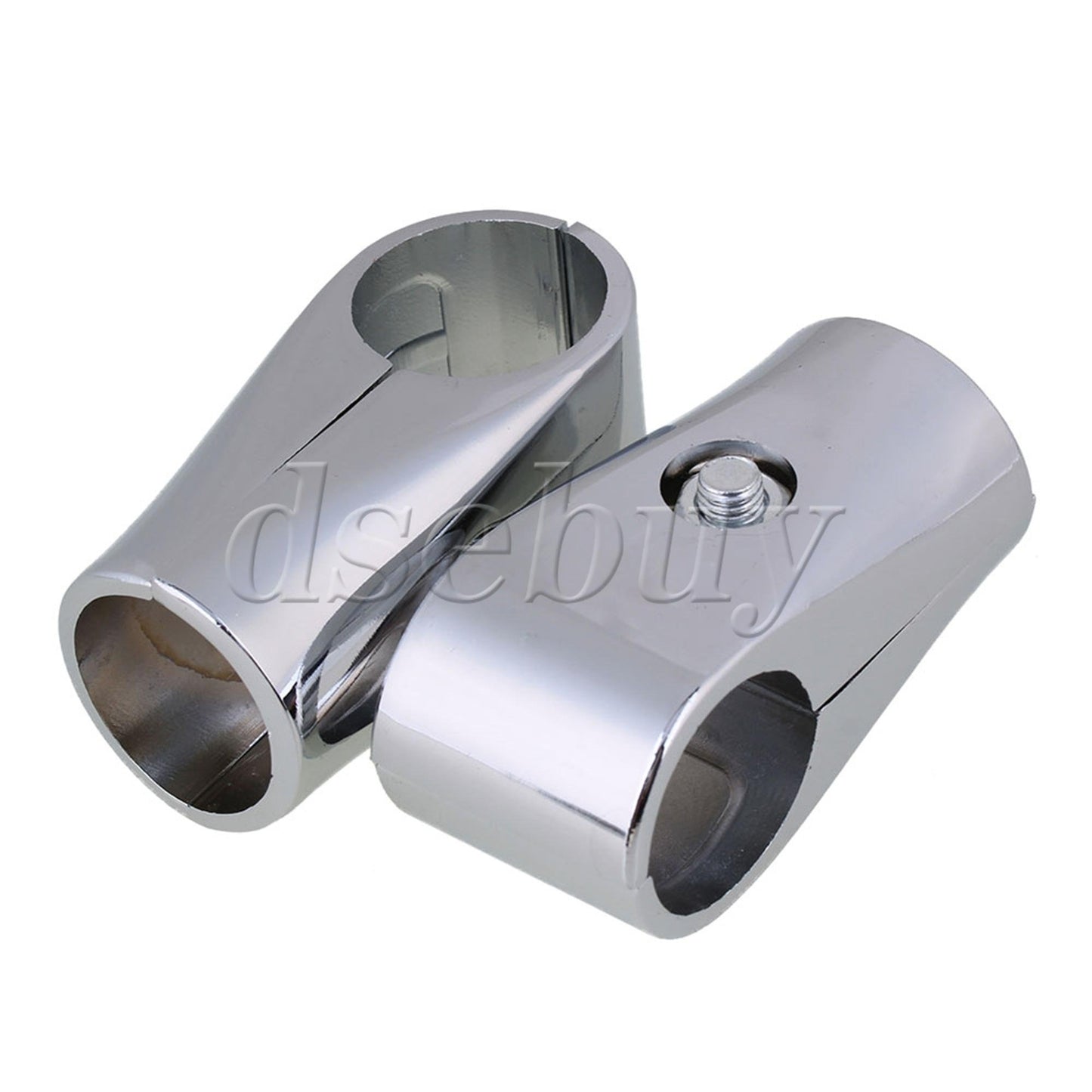 ya 14 6 Pieces 32mm ID Aluminum Alloy 2 Way Shelf Rack Tube Connector Pipe Fittings