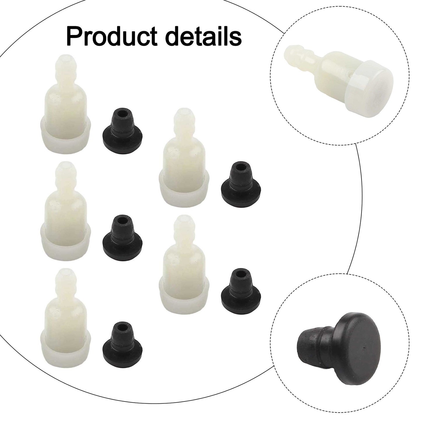 ya 17 Fuel Tank Breather Vent Air Check Valve for Chainsaw Brushcutter Trimmer 5 Pack