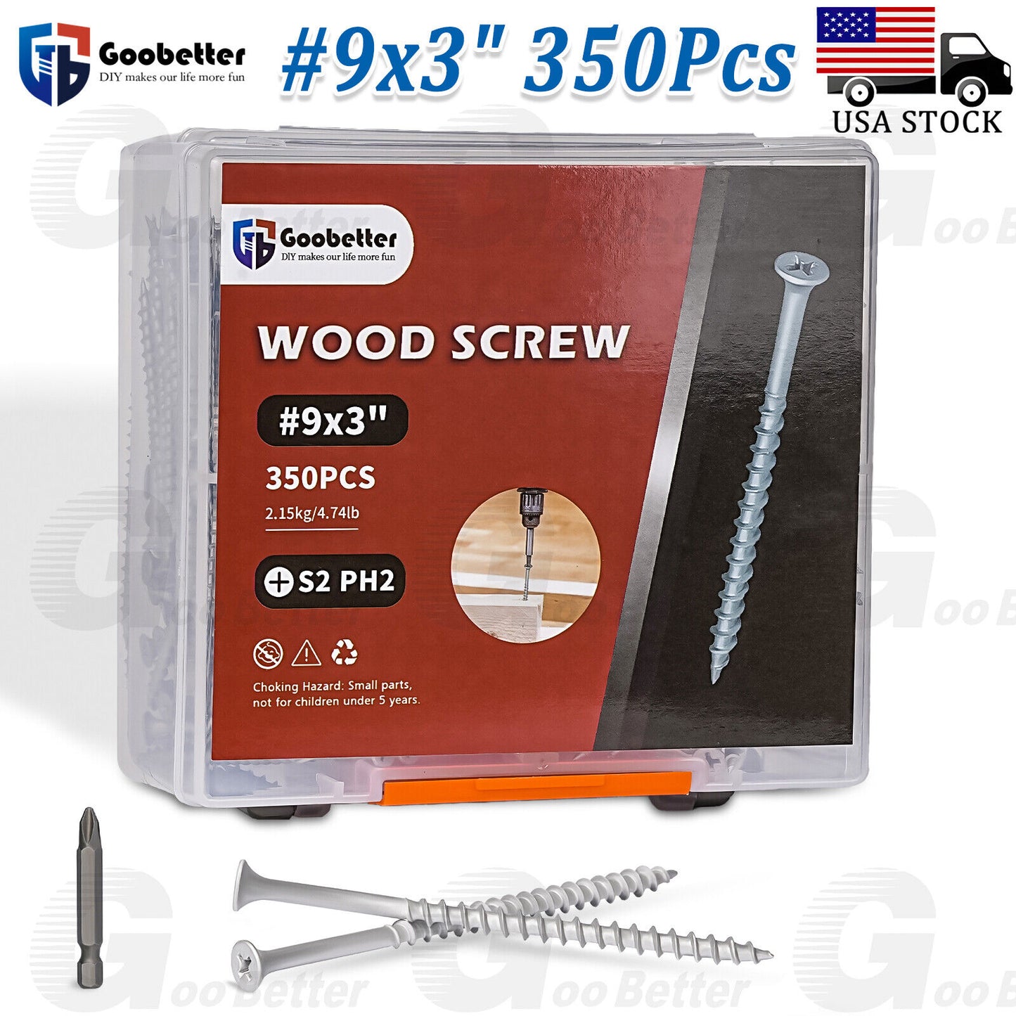 #9 x 3 Phillips Bugle Head Exterior wood/Deck Screws Self Tapping Fencing Screw