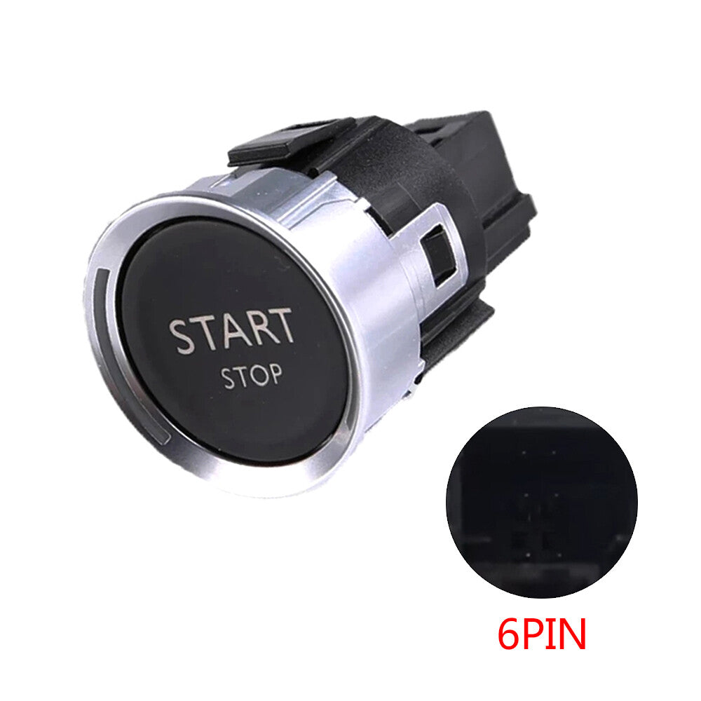 ya 13 Engine Start & Stop Switch Button 6 Pins Replacement For 308 408 508 2008 C4L