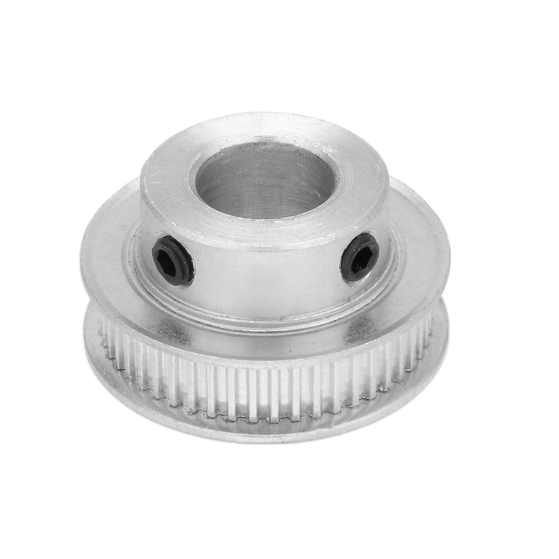 ya 3 6.23 50 Teeth 15mm Bore 7mm Belt Timing Idler Pulley Synchronous Wheel Silver Tone