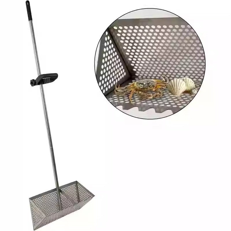Catch The Sea Rake, Beach Garbage Cleanup Rake, Stainless Steel Shovel