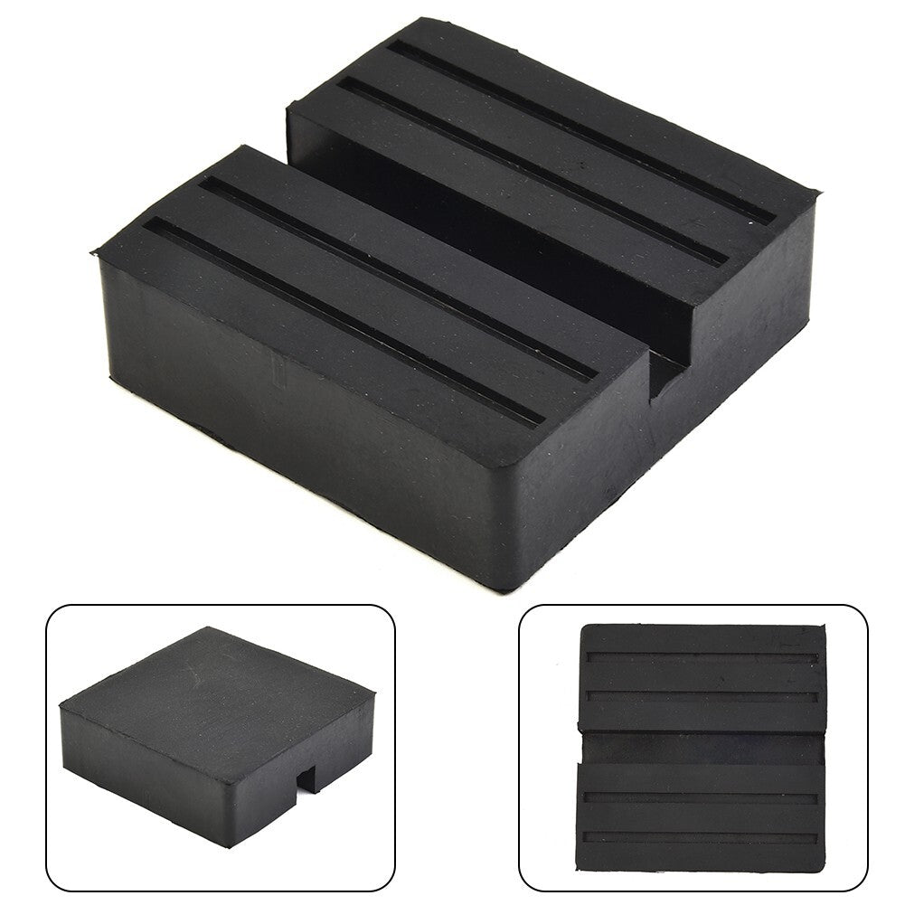 ya 1 6.30 Heavy duty slotted car lifting rubber pad anti slip guide rail adapter support block