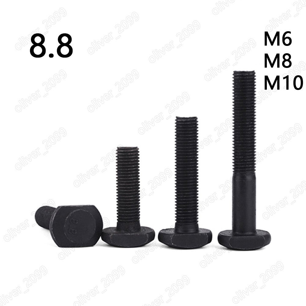 Black 8.8 Steel T-Slot Bolts T-Slot Screws M6 M8 M10