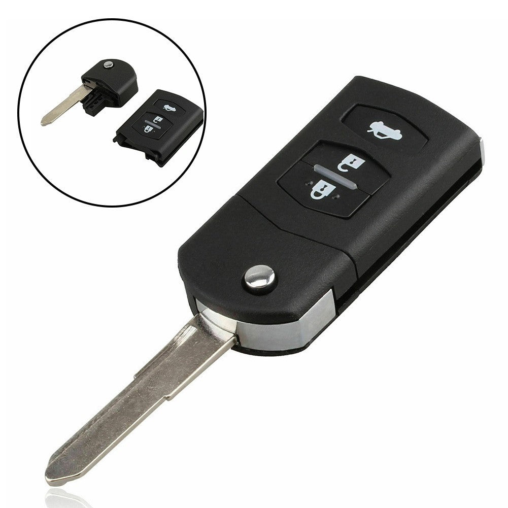 ya 1 7.7 2005-2012 for Mazda 3 Car Key Shell 2005-2012 for Mazda 6 3 Button High Quality