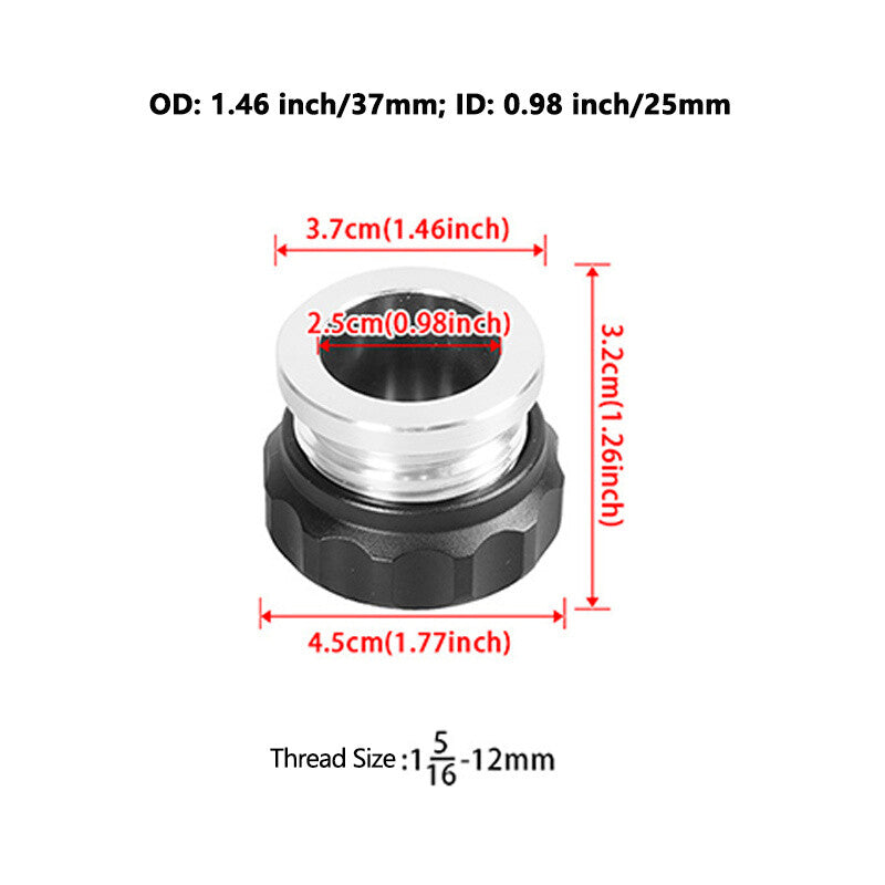 ya 11 6.8 ID 0.98 /25mm Aluminum Alloy Weld Billet On Filler Neck Cap Oil Fuel Water Tank