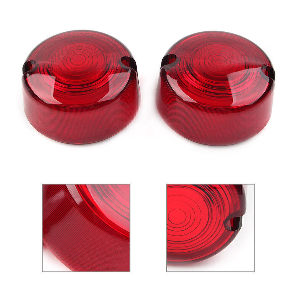 ya 1 7.2 Red Turn Signal Lens Cover for Harley Dyna FXD FXR Sportster XLH 883 1200 FXST