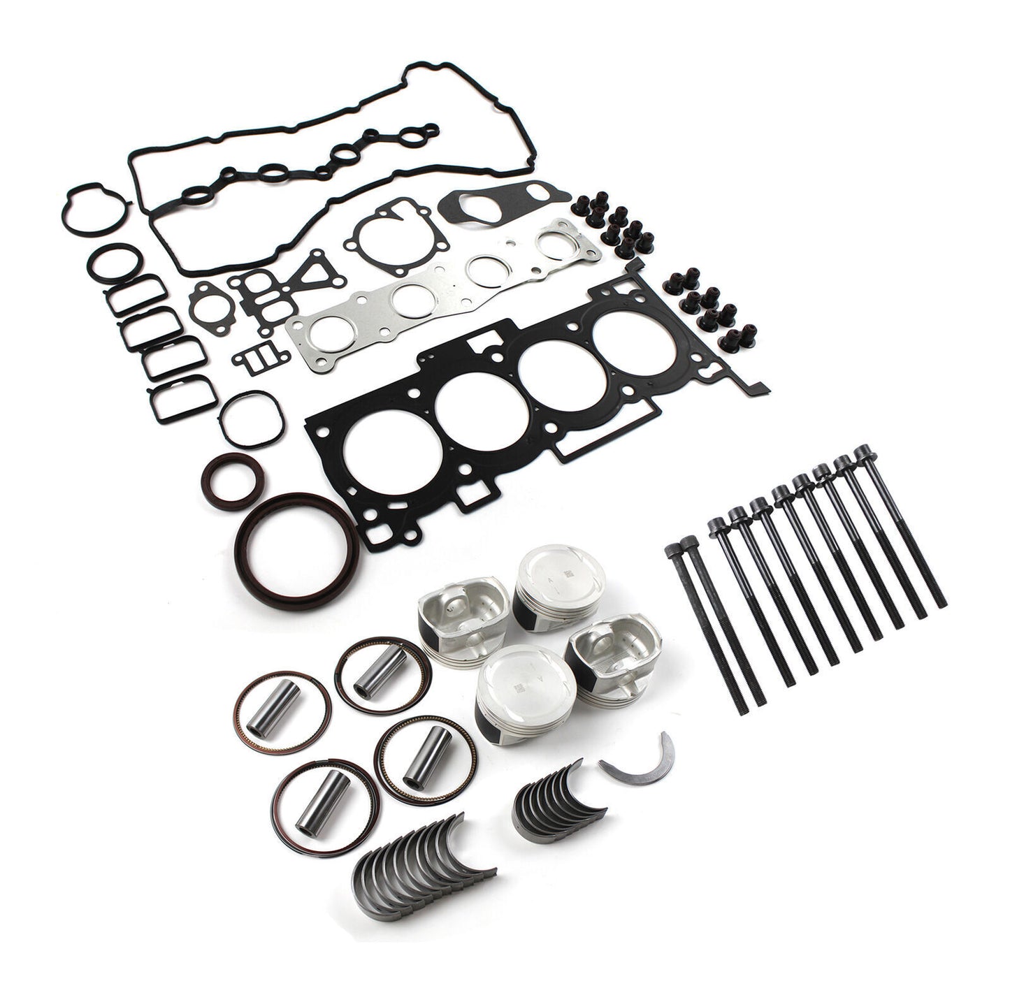 ya 9 6.5.3 for Hyundai for Kia 2.4L G4KE Engine Overhaul Rebuild Kit+Crankshaft 4X Con Rods Kit