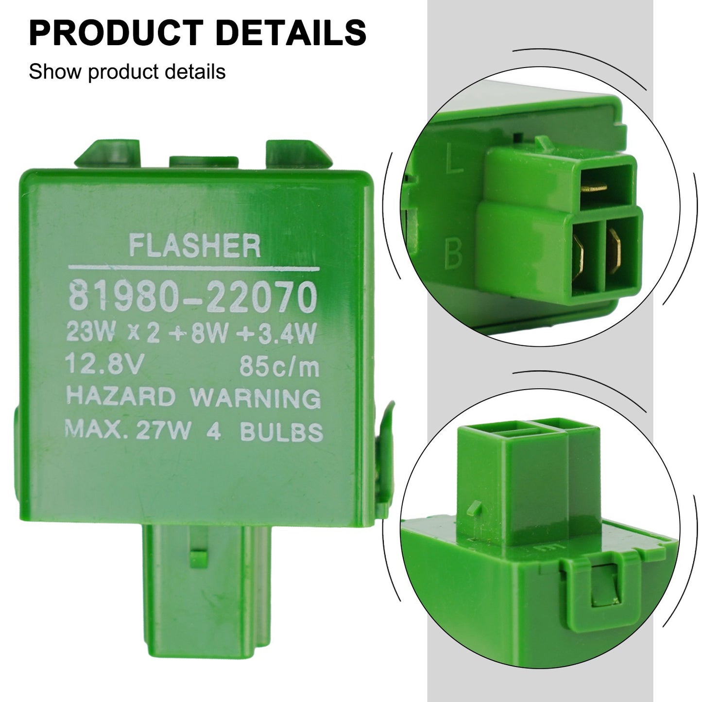 ya 4 6.17.2 Direct Replacement Turn Signal Flasher Relay for for Toyota Easy to Install