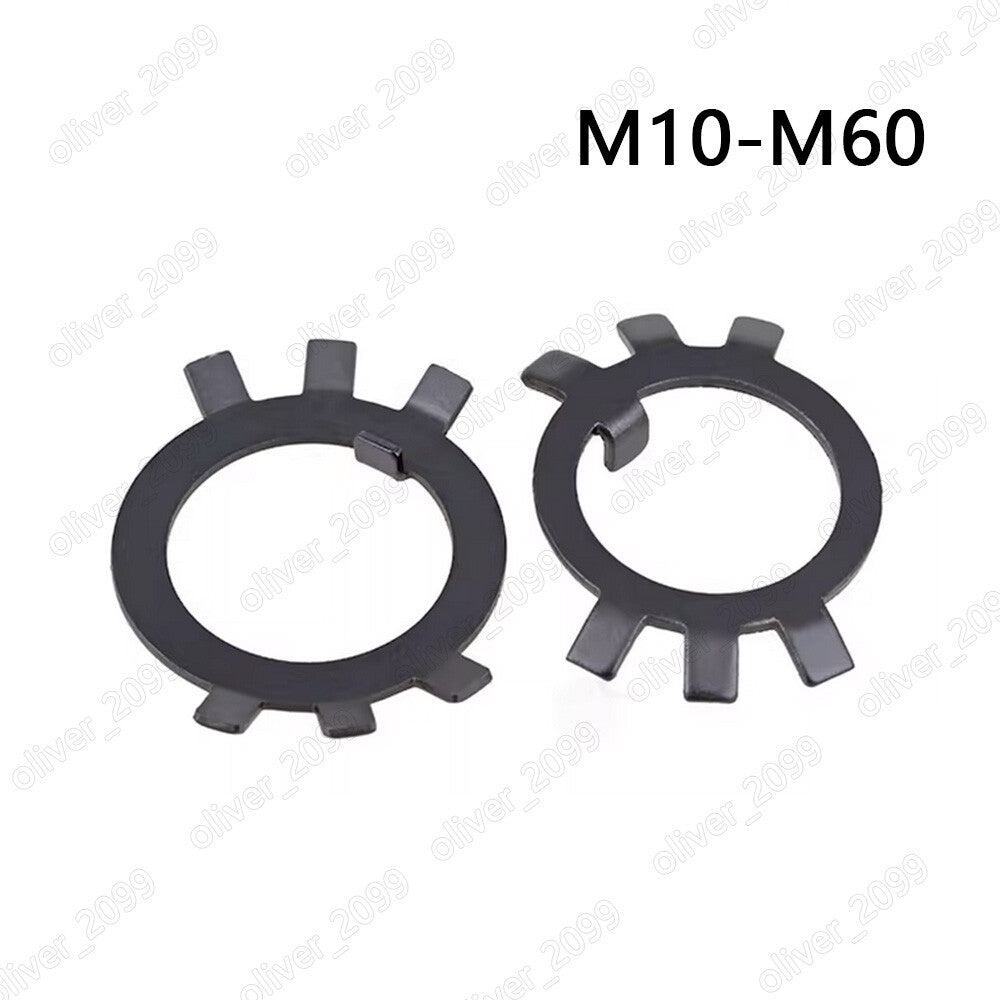 Black Steel Tab Washers For Round Nut M10-M60