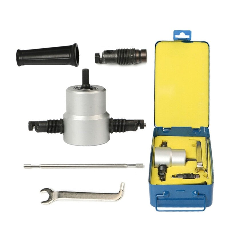 ya 25 Double Head Sheet Nibbler Cutter Tool Drill Attachment Cutting Tool Nibbler