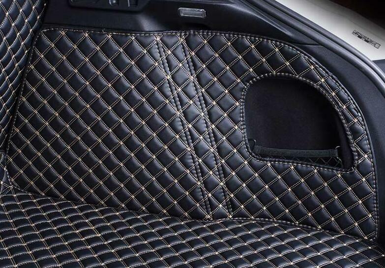 ya 5 8.7 PU Leather Boot Cargo Liner Tray Rear Trunk Floor Mat For Macan 2015-2023